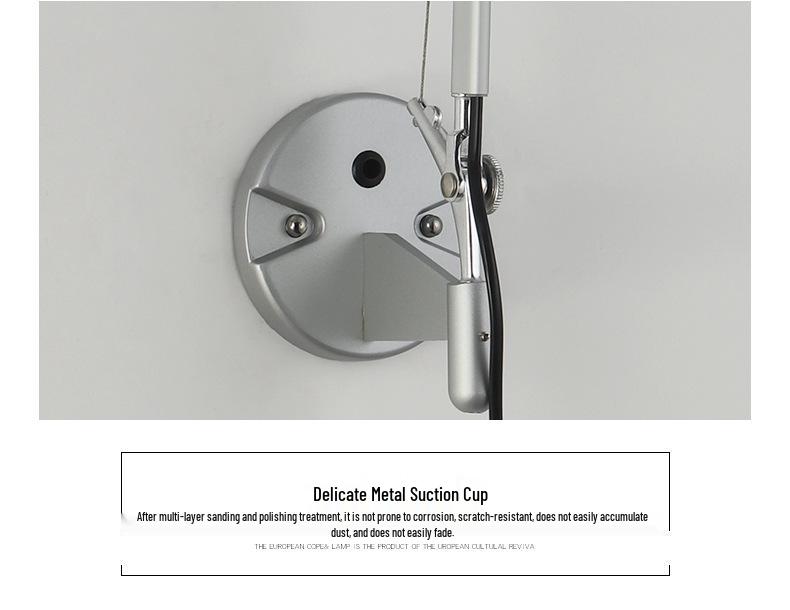 Adjustable Industrial Wall Lamp - Modern Rotatable Design for Bedroom & Living Room