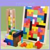 Brinquedos Educacionais de Madeira Tetris Coloridos e Envolventes Para Crianças de 3 a 8 Anos