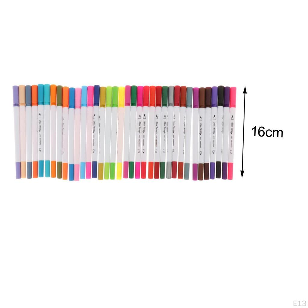 Double Tip Brush Pen Set for Watercolor, Acrylic Painting Pens, Color Marking Pens Artist, Craft