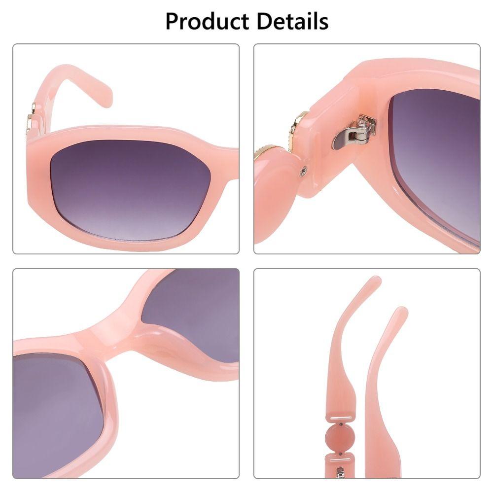 

Толстая оправа модных винтажных оттенков нестандартных солнцезащитных очков с металлическим розовым дизайном солнцезащитные очки Pink-Gray