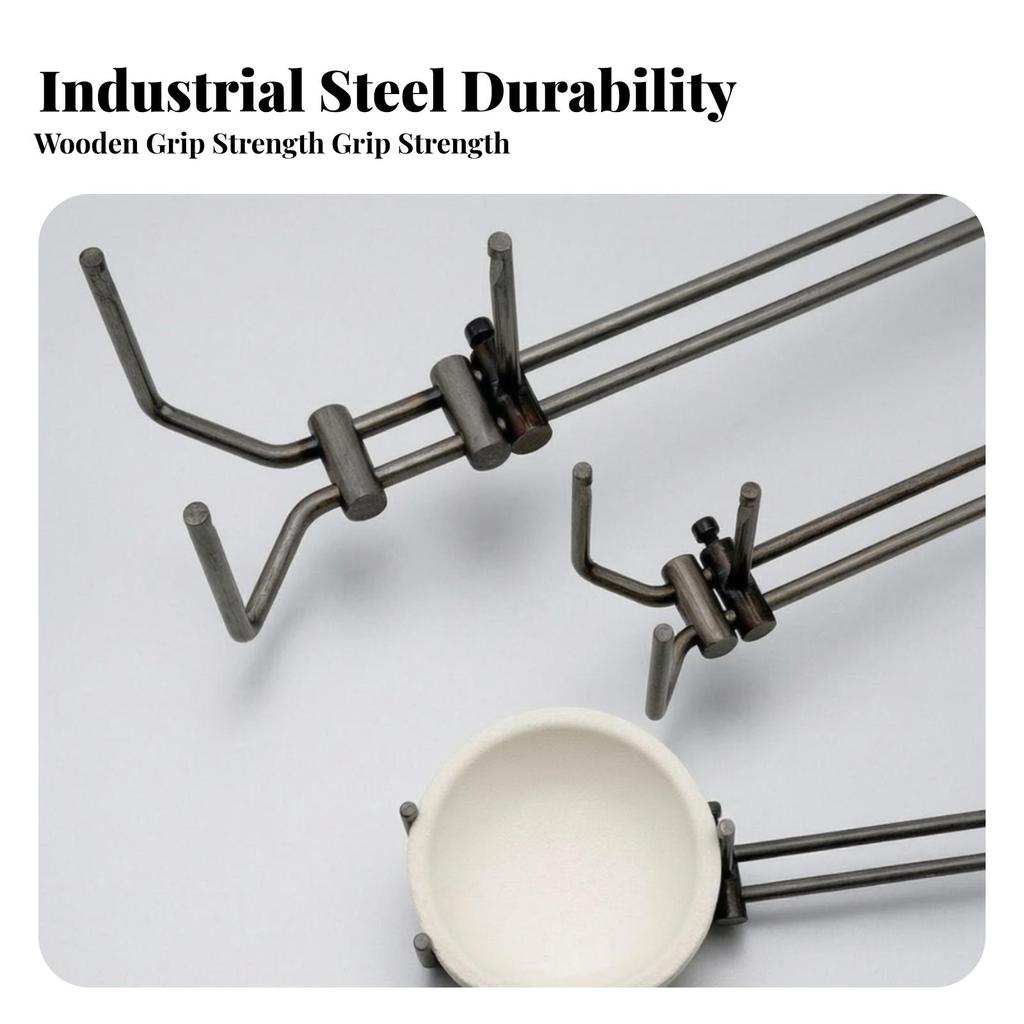 Crucible Gripper with Adjustable Head Long-Lasting Casting Tongs Reinforced
