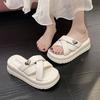 Summer New Platform Slippers Women Wear Cross Comfortable Beach Shoes Women Casual Cool Slippers Women