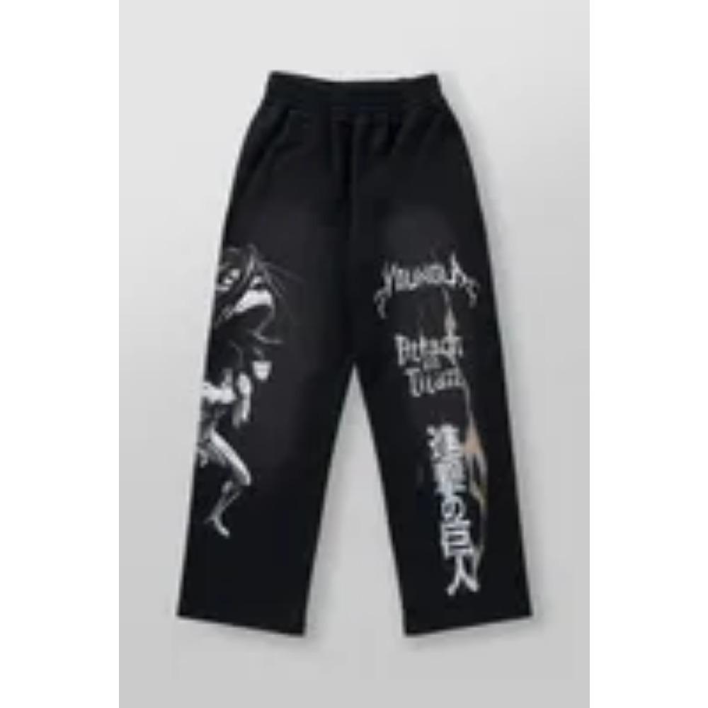 Spodnie męskie, Młoda amerykańska moda, Spodnie sportowe, Kolaboracja Anime, Jogging, Nadruk, Szerokie nogawki, Codzienny Hip-hop, Styl uliczny