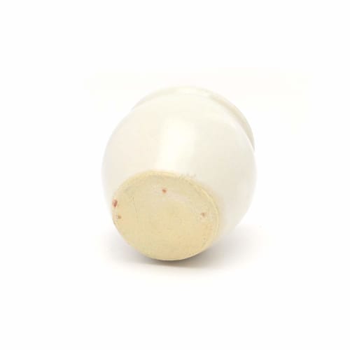 Rikizo Jyobi Round Jar, Small, White, Diameter 6.5cm x Height 9cm, Capacity 120ml, Made in Japan, R-922699