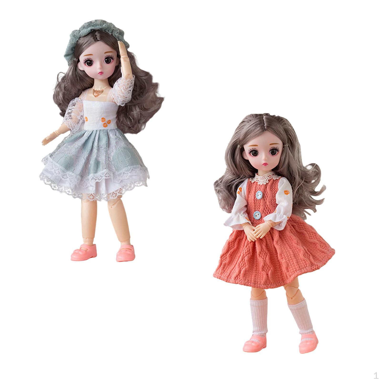 

2 куклы BJD 1/6 с одеждой, обувью и макияжем для подарка на День защиты детей