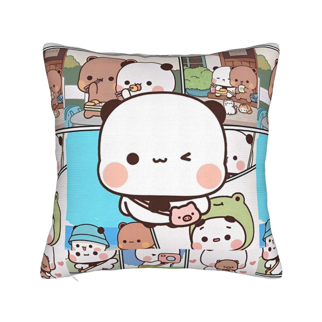 Bubu Dudu Watching The Moon Square Pillow Cases Cushion Cover Awesome Zipper Decorative Pillowcase for Bed 4040cm