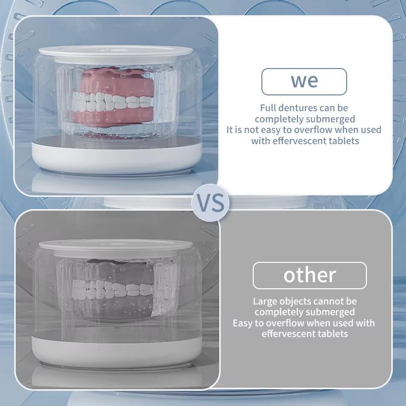 Premium Dental Ultrasonic Cleaner for Retainers and Dentures Professional Quality for Home and Travel