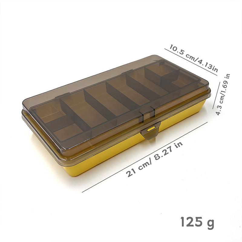 Double Laya Fishing Tackle Box Pp Accessory Tool Box Separate Area Fake Bait Fishing Organizer