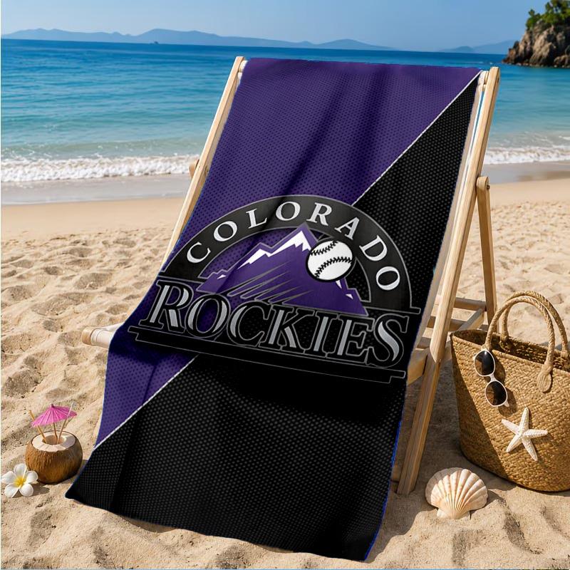 Rockies Baseball Beach Towel, Microfiber Beach Towel, Perfect For Pool, Beach, Travel, Home Decor Beach Party Fan gifts