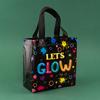 12/30pcs Waterproof Black Non-woven Fabric Bags Packaging Clothes Snack Candy Toy For Baby Shower Kids Party Weeding Decoration