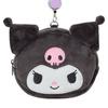 Sanrio Face-Shaped Pass Case Pouch CottonPVCSteelPolyester Ticket Holder Reel Small Item Storage Suitable Ages 15 Up