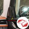 Red Carbon Fiber Inner A-pillar Horn Trim Cover For Maserati Ghibil 2014-