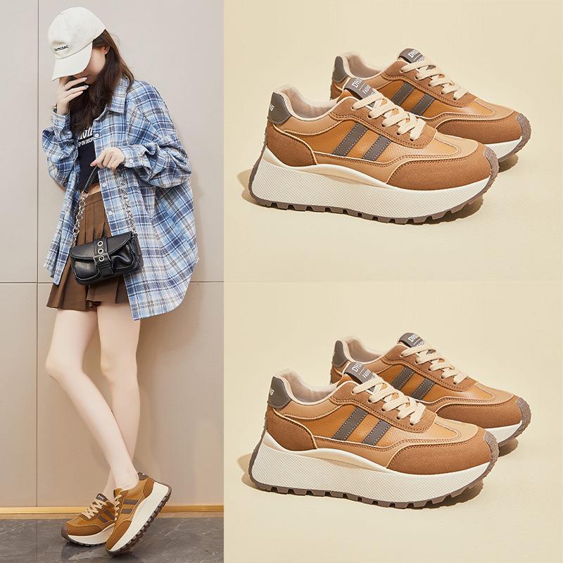 Forrest Gump Shoes for Women's Trendy Spring New Style Height-enhancing Students' Running Sports Casual Shoes Street Photography