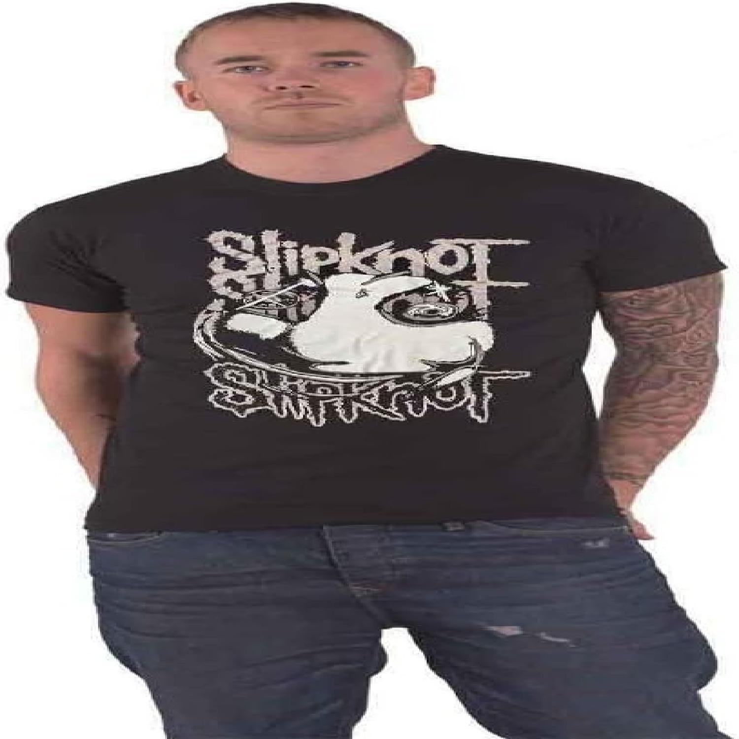 Футболка Slipknot Логотип группы Maggot Официальная Унисекс Черный S