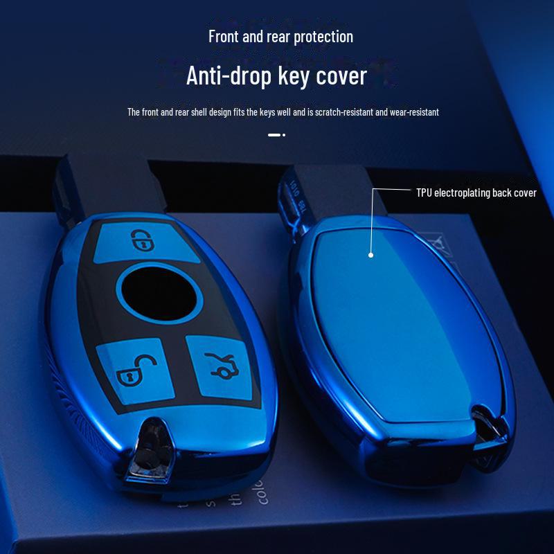 Husă cheie Mercedes-Benz pentru C260L, E300L, C200L/GLC300/GLA200, Clasa E, Clasa C - Cataramă specială