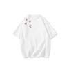 Cotton short-sleeved t-shirt women's print pattern literary niche design sense ins American retro oversize top tide