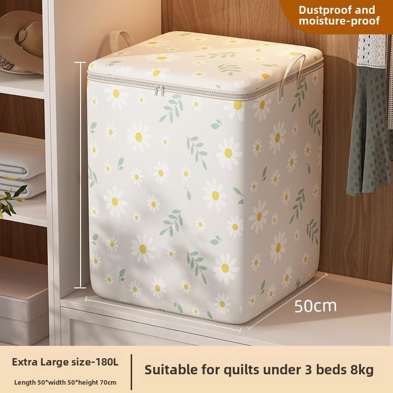 Large Quilt Storage Bags, Thickened Clothes Storage Bags with Zipper, Foldable Storage Containers for Moving, Bedding, Comforters, Blankets