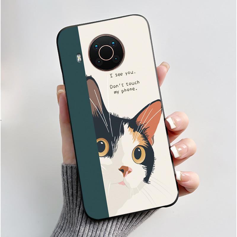 Custodia Per Nokia X10 X20 X100 Custodia per Telefono Nera Opaca Morbida TPU Copertura Protettiva Integrale Estetica Lusso Carina Cool Ragazzi Ragazze Guscio