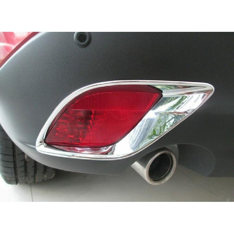 For Mazda CX-5 Chrome Car Rear bumper Fog Light Lamp frame Cover Trim 2013-2016