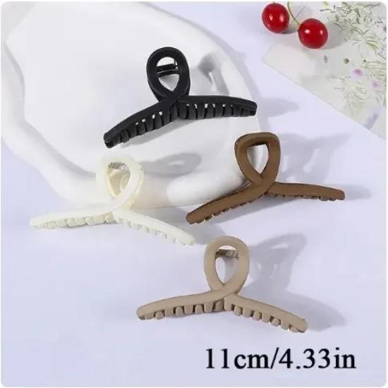 4PCS Women Hair Claw Clip Cross Matte Hairpin Fashion Elegant Hairgrips Large Hair Claw Crab Clips Girls Korean Hair Accessories