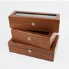 Elegant Wooden Watch Box With Soft Lining And Visible Top Holds 6 10 Or 12 Timepieces Minimalist Watch Organizers