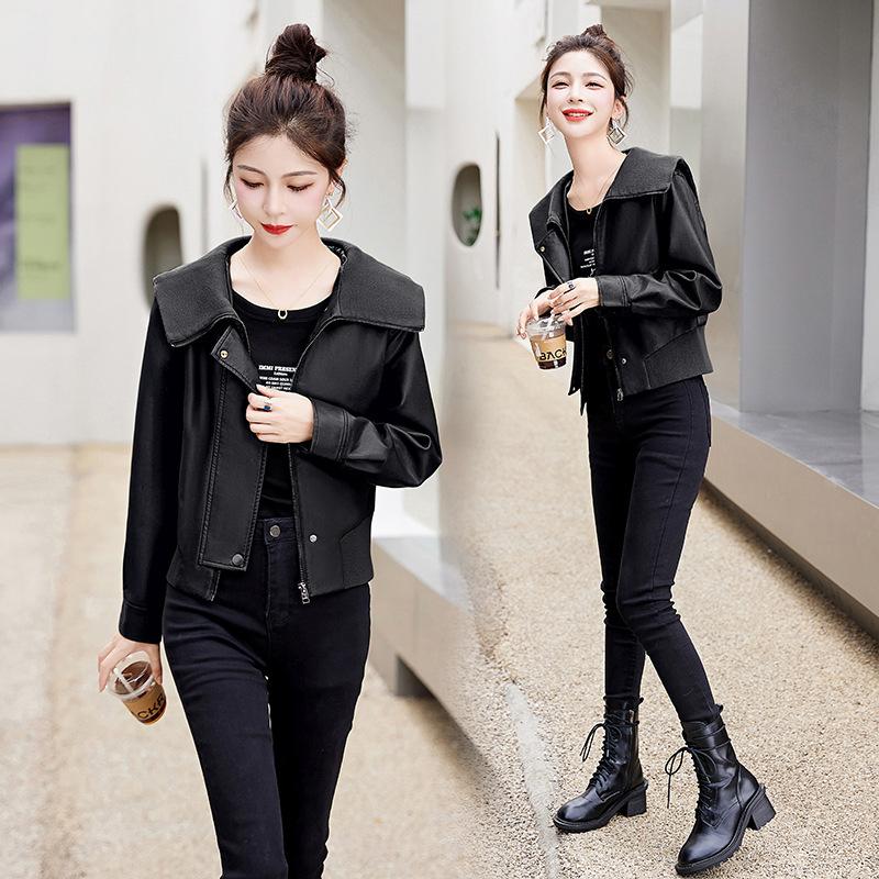 

Высококачественная куртка из натуральной овчины для женщин, новая облегающая куртка из высококачественной кожи Sense для мотоциклистов 2XL