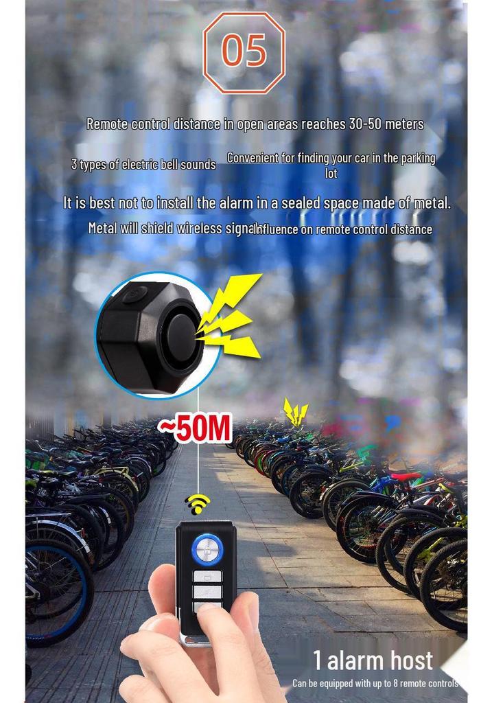Intelligenter Diebstahlalarm für Fahrräder, Roller & Personal Transporter mit USB-Ladefunktion und Fahrzeugortung