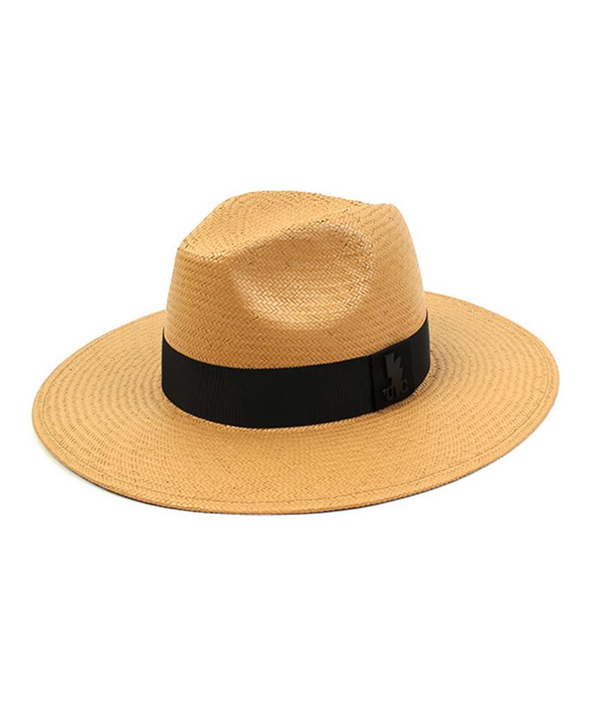 Yunibeosyeolkemiseuteuli Beige Long Summer Fedora Panama Hat