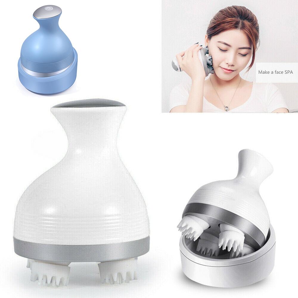Electric Cordless Hair Scalp Massager with Kneading 4 Massage Nodes Handheld Portable Head Scratcher Massager Stress Relax