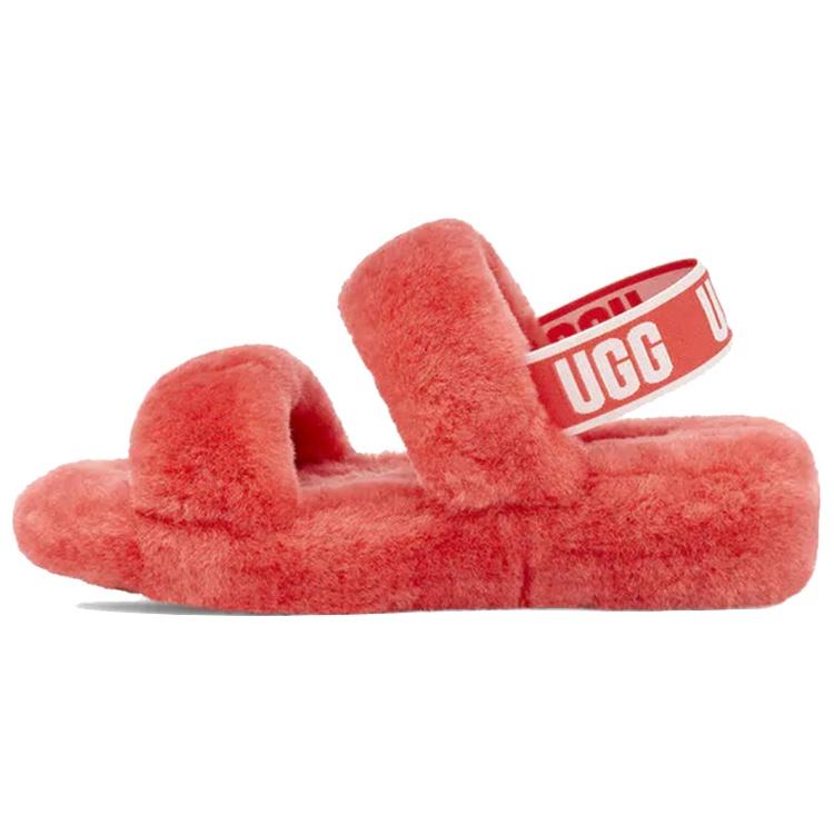 (WMNS) UGG Oh Yeah Thick Sole Red Sandals Women s 1107953-PCRL EU 37
