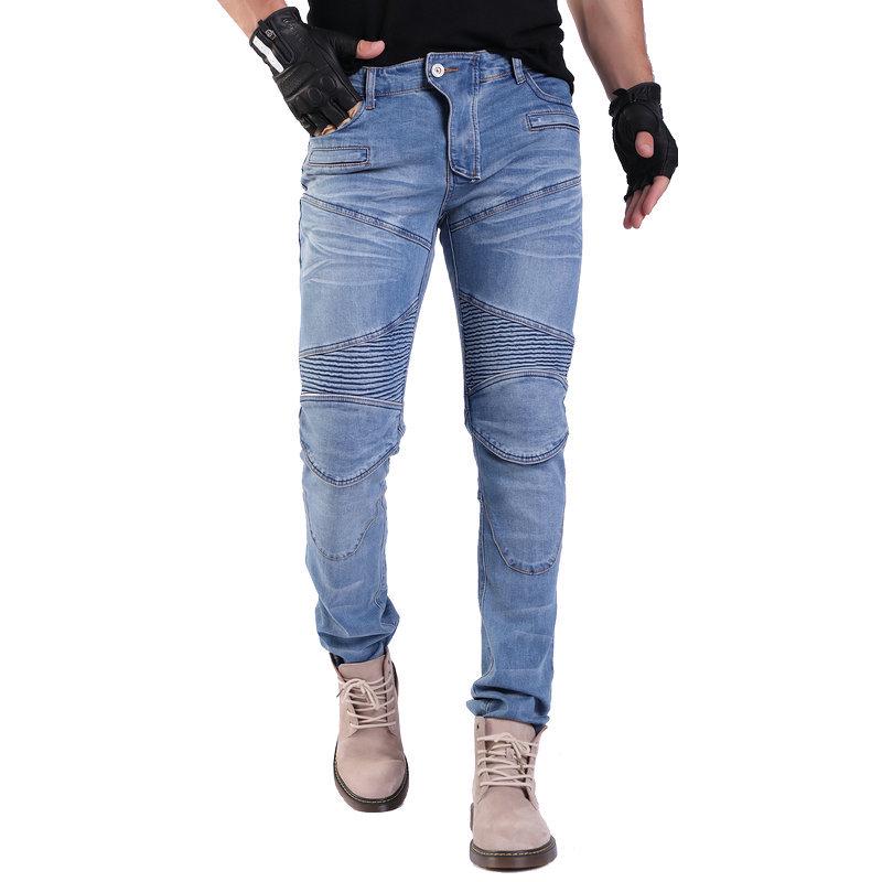 Men's Four-Season Off-Road Motorcycle Casual Stretch Jeans PK-718