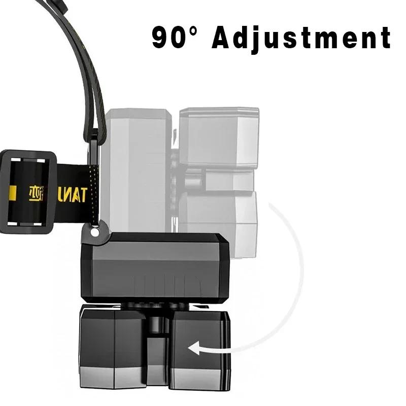 5 LED Flashlight Rechargeable with Built in Battery Strong Light Camping Adventure Fishing Head Light Headlamp