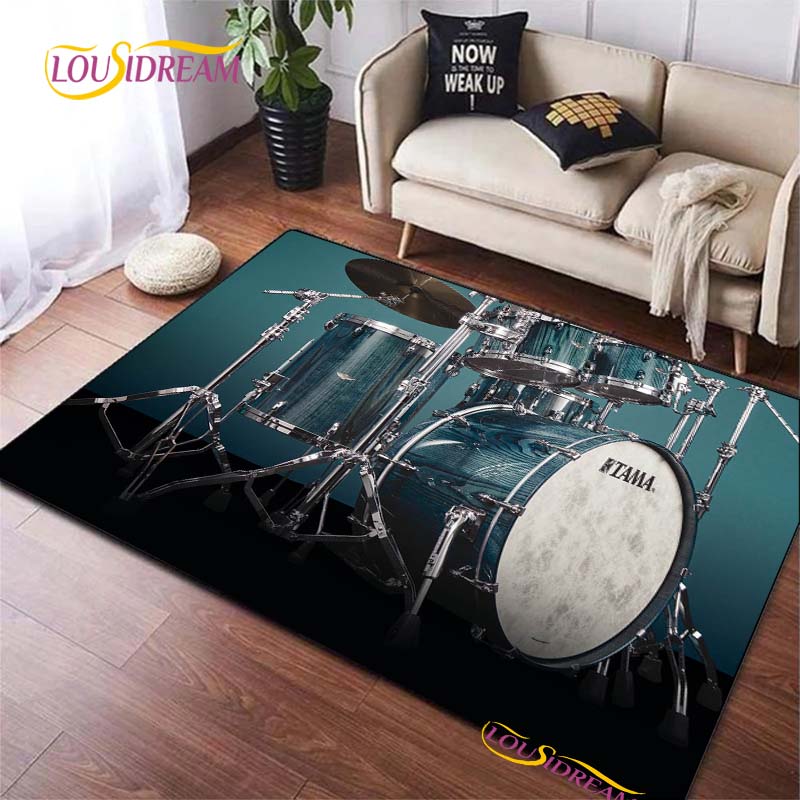 Drums Brand Carpet for Living Room Bedroom Rugs Kitchen Kids Door Unslip Floor Mats Birthday gift photography props Alfombra Rug