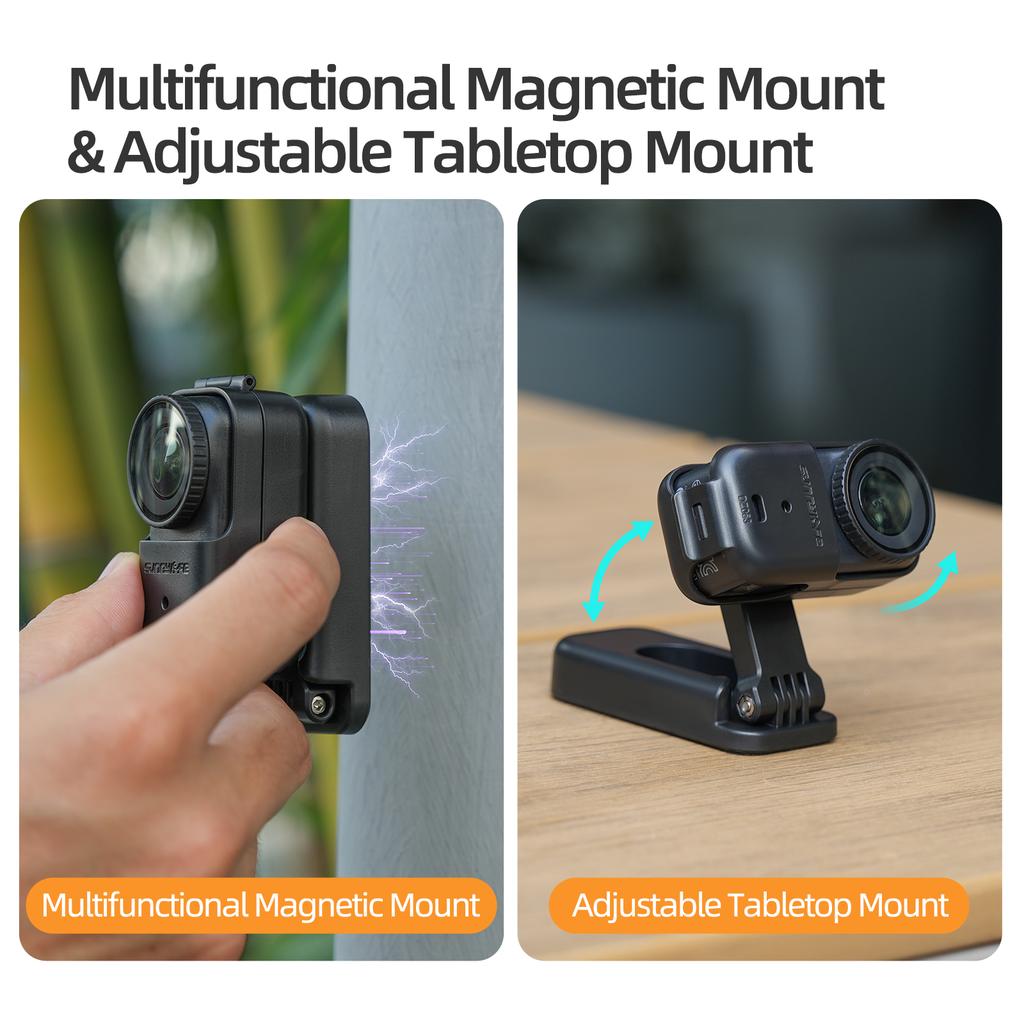 Magnetic Base Stand For DJI Osmo Nano Angle Adjustable Foldable Portable Desktop Bracket Mount For DJI Osmo Nano Camera Accessor