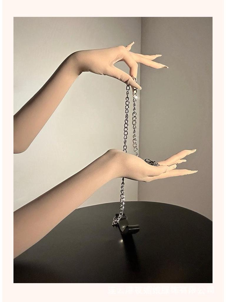 Pure Desire Black Silk Seamless Ultra-Thin Sexy Erotic Gloves