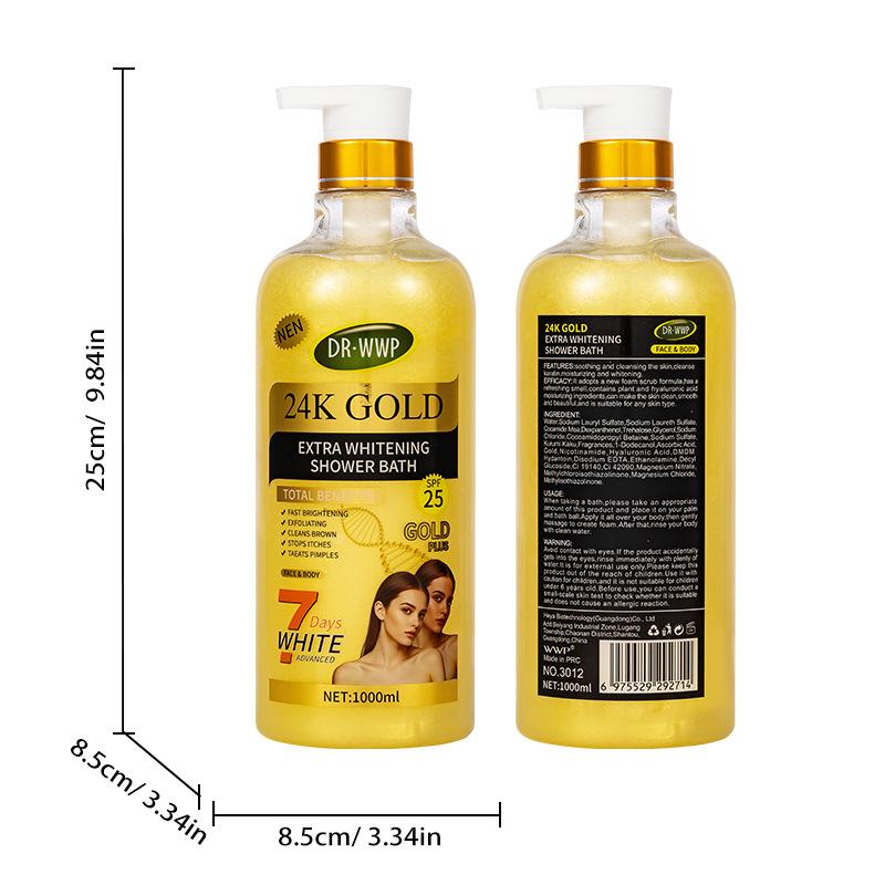 Gel Douche Exfoliant Curcuma Parfum Longue Durée Nettoyant & Exfoliant Gel Douche Pot Extra Large 1000ml
