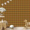 Autumn Gold and Ochre Plaid Wallpaper for Living Room and Bedroom 50x1000