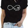 Sparkling Rhinestone T Shirt For  Fashion Rhinestone Alphabets Graphic Short Sleeve Shirt Casual Tee Tops