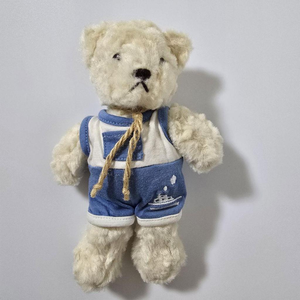 [USED] Anonymous Childhood Heart Teddy Bear Plush Toy, Dousin, Made In Japan, Rare