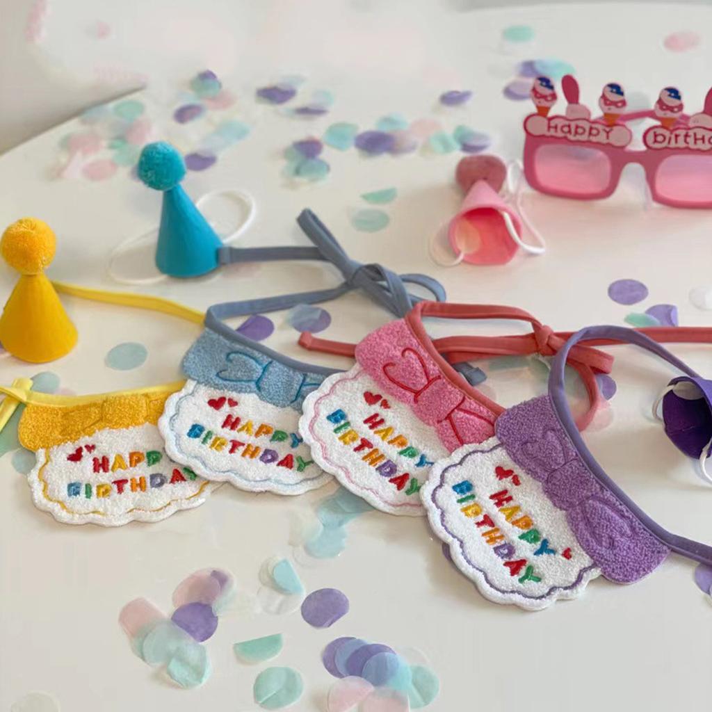 Cat Dog Bibs and Hats Cute Dress Up Hats Bib Funny Photography Props Gift for Birthday Party