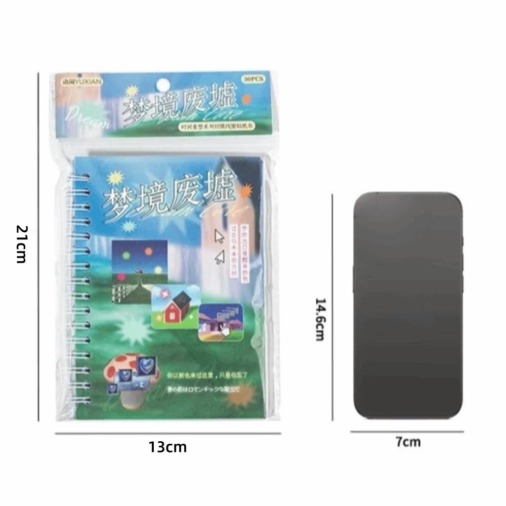 Collage Material 3D Sticker Book Cartoon Style Diary Sticker Phone Case Decoration