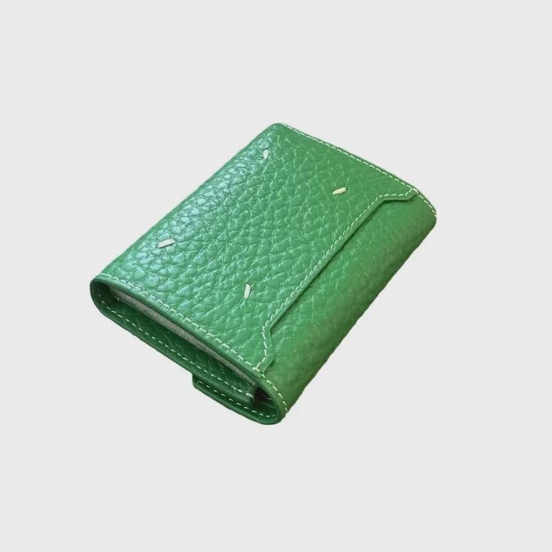 Women's Tri-Fold Cowhide Wallet - European, American & Korean Style Multi-Purpose Wallet