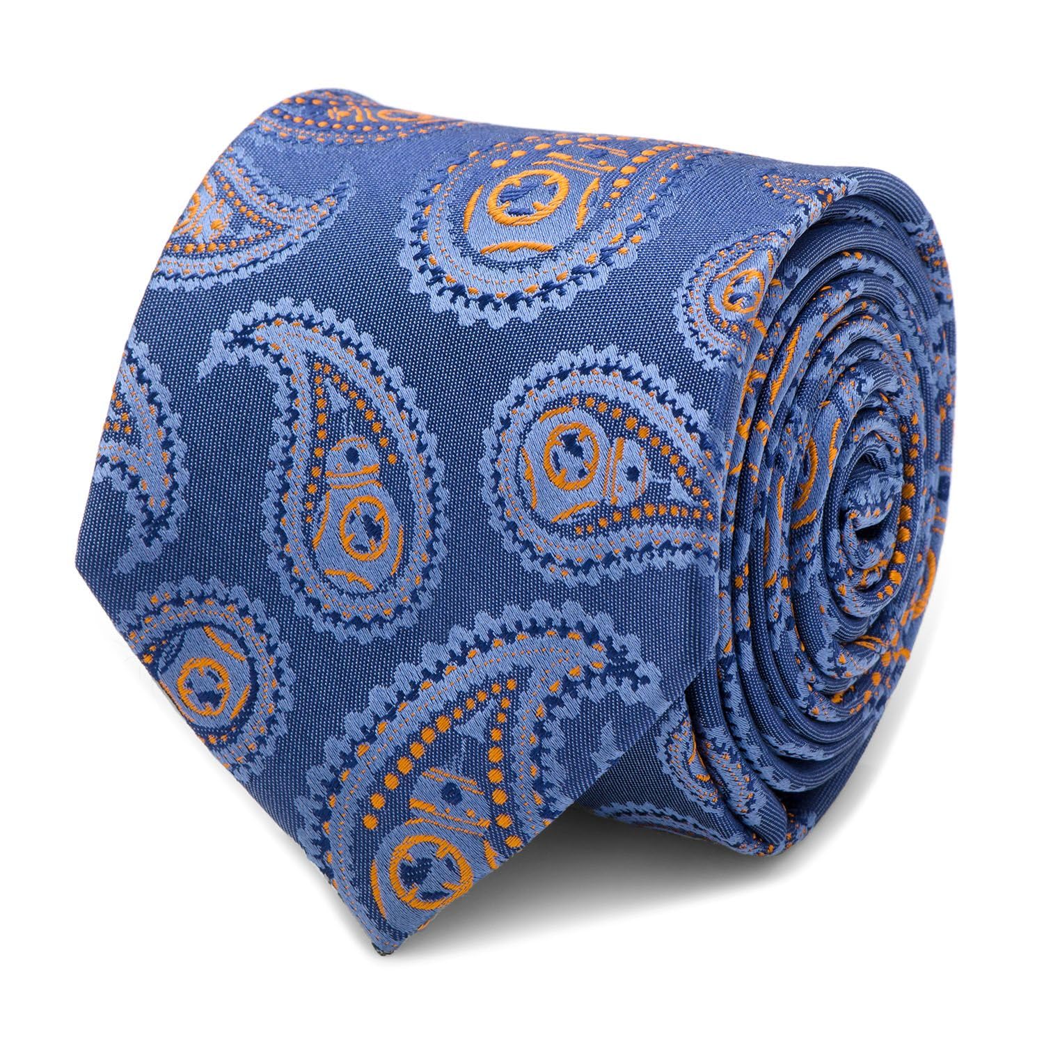 

Галстук Star Wars Blue Paisley [Запонки] BB-8 sw-bb8ps-bl-tr синий