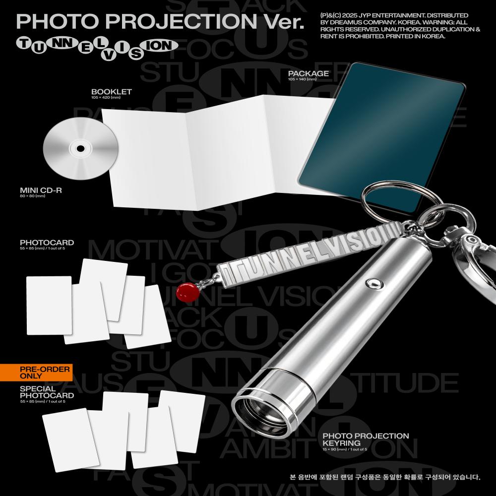 Pre-order Itzy TUNNEL VISION Album Photo Projection Ver. & SHOP POB