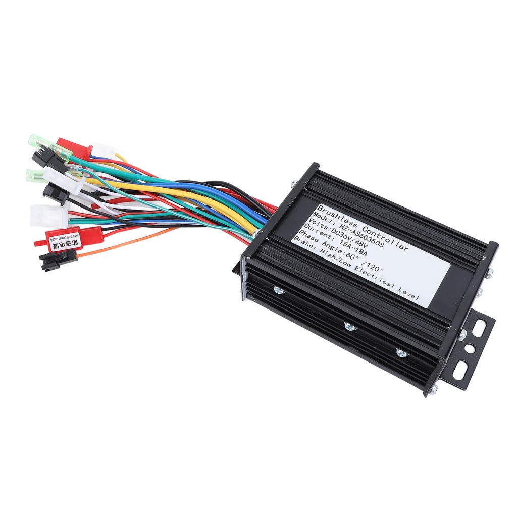 Scooter Motor Controller 36V 48V 350W Aluminium Alloy Good Heat Dissipation Brushless Motor Controller for Electric