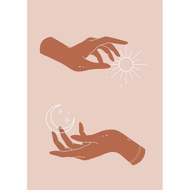 Abstract Boho Celestial Collection Prints Poster Canvas Painting Modern Wall Art Picture For Living Room Bedroom Home Decoration