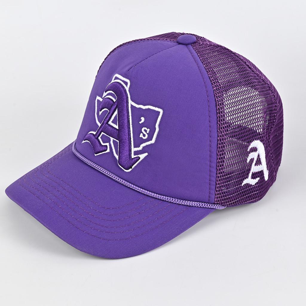 

Sun Protection Baseball Cap With Asymmetric Embroidery For Outdoor Sports And Casual Wear Purple