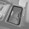 Car Water Cup Holder Frame Trim Cover Fit For Toyota 4Runner 2025+ Carbon Fiber