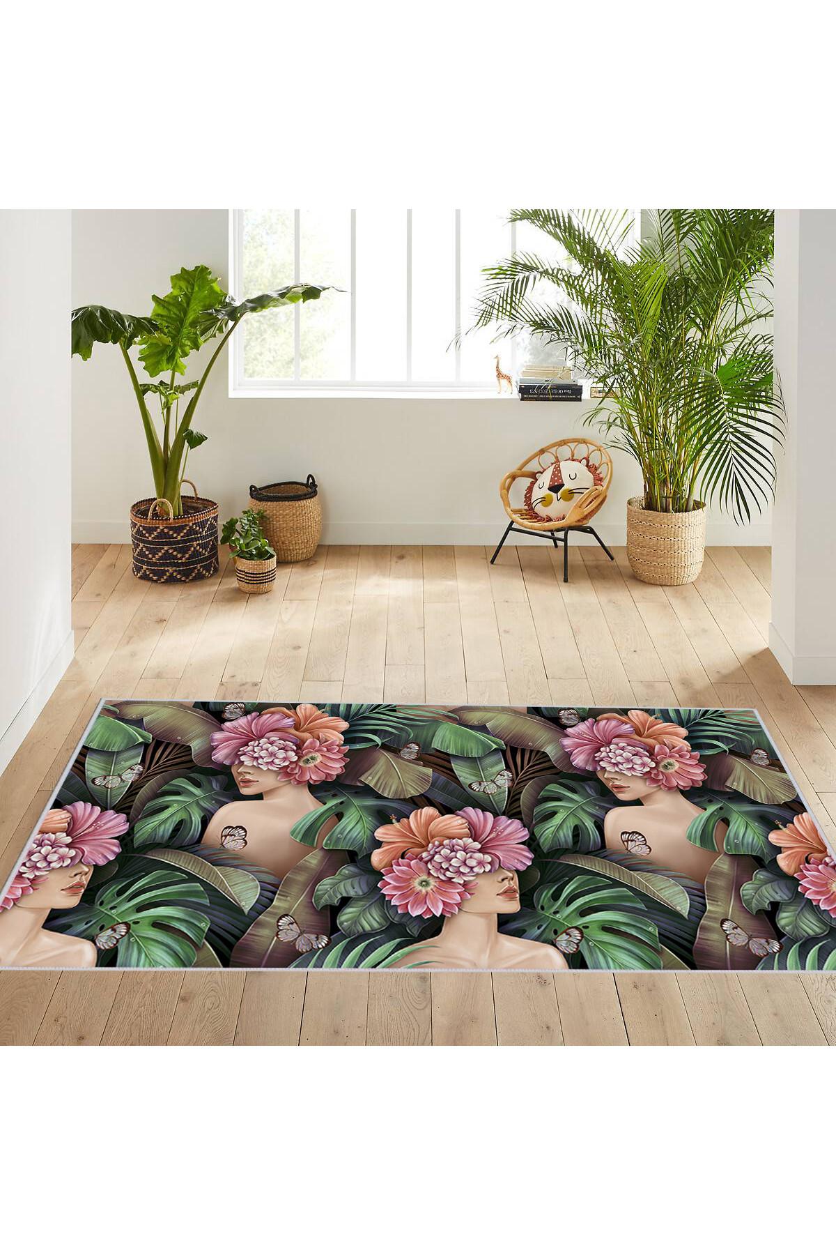

Rovigo Home Моющийся ковер с принтом RGHM1662 80X150 зелёный