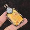 Maligano Jasper Pendant Copper Wire Wrapped Pendant Rainbow Moonstone Gemstone Jewelry Copper Wire Jewelry Anniversary Gift Handmade Pendant